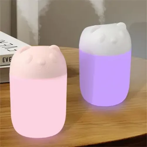 Desktop luftfugter med farverigt omgivende lys Hjem Aromaterapi luftfugtere Diffusere USB Essential Oil Diffuser Bilrenser