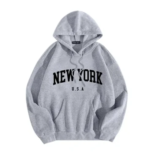 Nýu-Yorkork haty Printrd köçe eşikleri Erkekler üçin moda Örän ululykdaky eşik şahsyýeti Softumşak hat Çap etmek tötänleýin eşikler