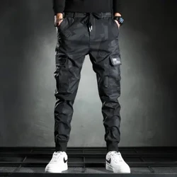 Camouflage Cargo pantalon hommes automne nouveau Style américain haute rue dur gars Parachute pantalon polyvalent ample décontracté pantalons longs