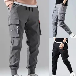 Herr Cargo Tactical Pants Arbete Combat Multi-fickor Casual Träningsbyxor Overall Kläder Joggare Vandring Herr Cargo Pant 1PC