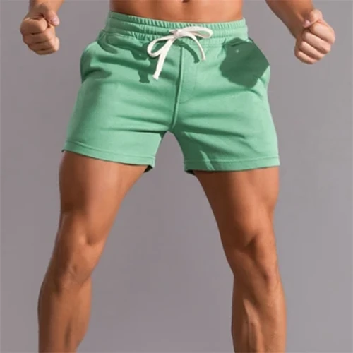 Summer Men's New INS Trendy High Street Flow Loose Shorts Cross border Sports Leisure Breathable Solid Color Fitness Pants
