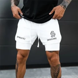 Mới 2 Trong 1 Thể Thao Chạy Bộ Thường Thoáng Khí Quần Short Nam Hai Tầng Chạy Bộ Nhanh Khô Quần Short Tập Gym Tập Thể Quần Short Nam