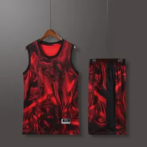 NEU Herren-Set für Sport und Freizeit, benutzerdefinierte Fans, Basketball-Trikots, Spielteam, kurzärmeliges Trainingsuniform-Weste und Shorts-Set
