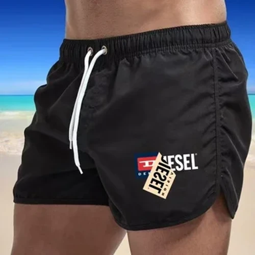 Moda berria Gizonezkoen Hondartzako Tronkak Udako Igeriketa Gimnasio Galtza Motzak Lehortze azkarra Igeriketa Surf Aireztatzea Lotuzko Kordoa Moda Casual Laburra Nerabe