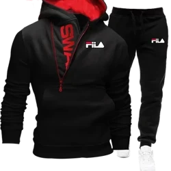 Sweatshirt at Pantalon Set Panlalaking Damit para sa Kalalakihan Mga Set ng Palakasan Mens Fashion Suit Bagong Dalawang Pirasong Panlalaking Tracksuit Autumn Panlalaking Damit