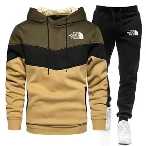 Agasalho listrado masculino, moletom e calça, agasalho casual, alta qualidade, moda outono/inverno, novo, 2024, 2 peças