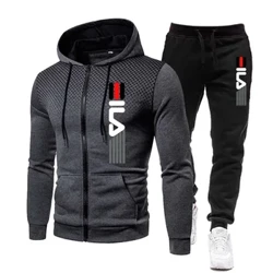 Tracsiwt Ffasiwn Newydd Ar Gyfer Dynion Hoodie Ffitrwydd Campfa Dillad Dynion Rhedeg Set Dillad chwaraeon Jogger Tracksuit Dynion Siwt Gaeaf Chwaraeon