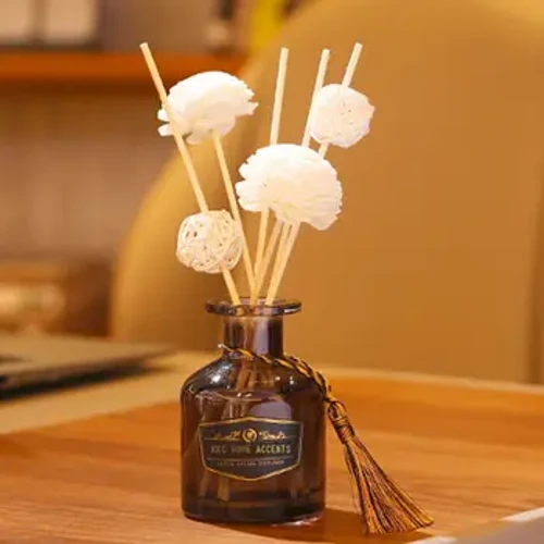 Olieduftspreder Luftfrisker Hjemdekoration Aromaterapi Blomst Kunstig Blomst Parfume Diffuser Aromaterapi Rattan
