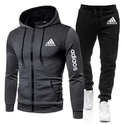 Stil nou Moda Bărbați Hanoră Fitness Îmbrăcăminte de gimnastică Set de alergare Bărbați Îmbrăcăminte sportivă Jogger Bărbați Multe sortimente de costum Sport