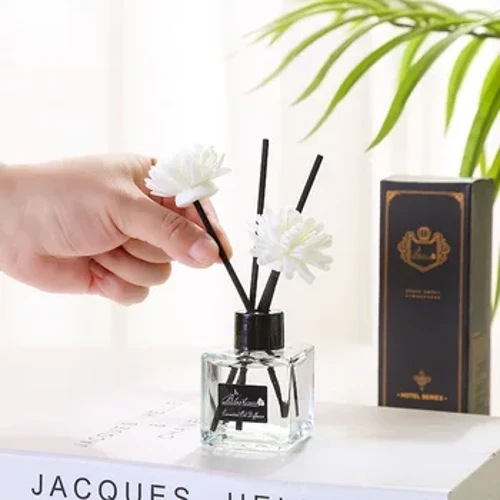 Kein Feuer ätherisches Öl Hotel Zuhause Wohnzimmer Schlafzimmer Toilette Auto Lufterfrischer Parfüm Rattan Aromatherapie 50ml