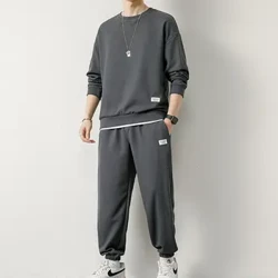 ʻO Spring Autumn New Men Waffle ʻElua ʻāpana ʻoluʻolu ʻoluʻolu lōʻihi lima a me nā ʻāʻī O ʻāʻī paʻa Pullover waihoʻoluʻu + holo i waho.
