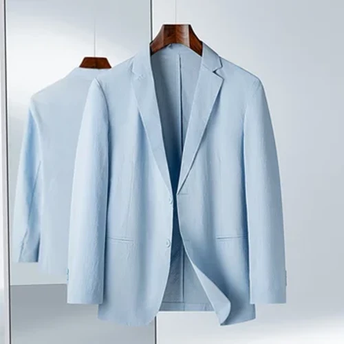 2024 [Nieuw zomerproduct] Koel en ademend zomerlichtgewicht colbert Geweven textuur Comfortabel en huidvriendelijk M-4XL