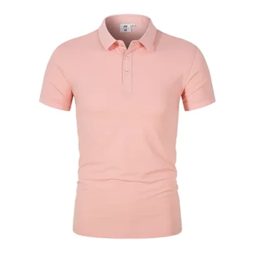 Crys Polo Dynion Crys T Solid 2024 Dynion Haf Newydd Tees Achlysurol Llewys Fer