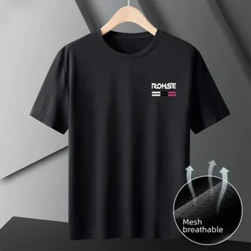 Tomus mesh buz ýüpek gysga ýeňli futbolka Unisex Klassiki sport stili Dem alýan çalt gury erkekleriň ýokarsy