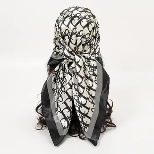 90CM Chữ Vuông Miếng Dán Cường Lực Lụa Satin Khăn Choàng Cổ Nữ Kerchief Khăn Choàng Cổ Khăn Choàng Quấn Máy Hút Bandanna Phụ Kiện Tóc