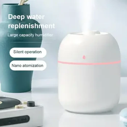Portable Mini Ultrasonic Humidifier USB Minyak Esensial Fogger Diffuser Indoor Bisu Fogger Mist Maker Aksesoris Wewangian Rumah