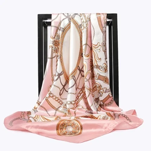 90*90Cm Cao Cấp Thương Hiệu Vuông Khăn Quàng Cổ Thời Trang Đi Biển Nữ Đầu Bọc Lụa Xuân Hè Khăn Choàng Nữ Foulard Bandanna Nhét Hijab