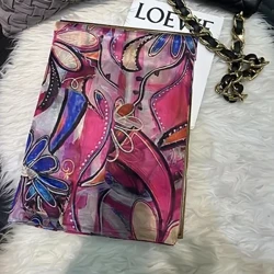 BYSIFA|Ishawuli Elisha elingu-100% le-Mulberry Silk scarf Ekwindla Ebusika Izesekeli Zabesifazane Zezikhafu Ezinde Zasehlobo Zasebhishi Amashawuli Aphuzi, Awolintshi, Apinki