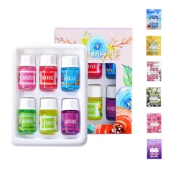 6 kpl 3 ml eteeristä öljyä kotiin auton ilmankostutin diffuusori aromaterapiaöljyt 6 lajia 3 ml luonnollinen tuoksu Spa hajustettu liuos