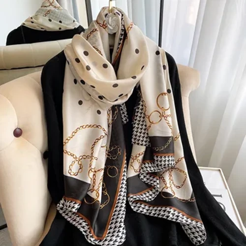 180*90 cm Lüks Marka Kadın Eşarp Yaz Ipek Şal Bayan Wrap Yumuşak Kadın Echarpe Tasarımcı Plaj Bandana Çaldı fular susturucu