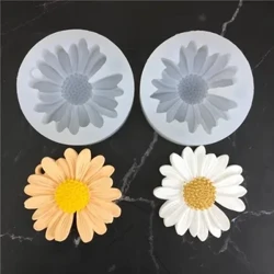 Silikonform für Kerzen mit Gänseblümchen und Kamille, Kerzenwachsform, handgemachte Seife, Kerzenform, Fondant, Schokoladenkuchen, Dekorationswerkzeug