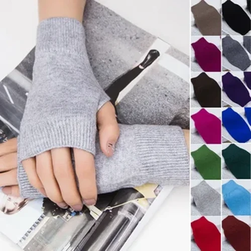 Wanter Hierscht Handgelenk Arm Hand Arm Warmer Outdoor Frae Männer Gestréckte Laang Fangerlos Handschuesch Ärmelen Soft Warm Mitten Ielebou Mittens