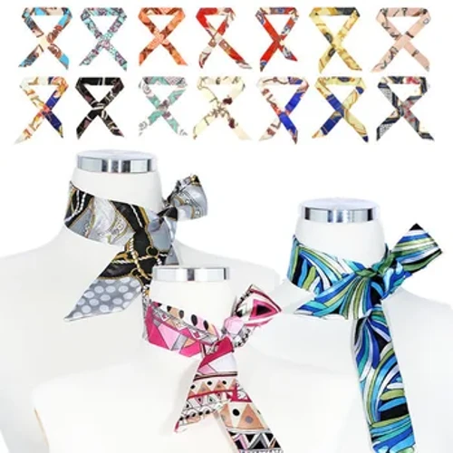 Nei Arrivée Bag Schal Print Seid Schal Frae Kleng Bag Ribbon Moud Weiblech Hoer Bänner Mode Handtasche Schal