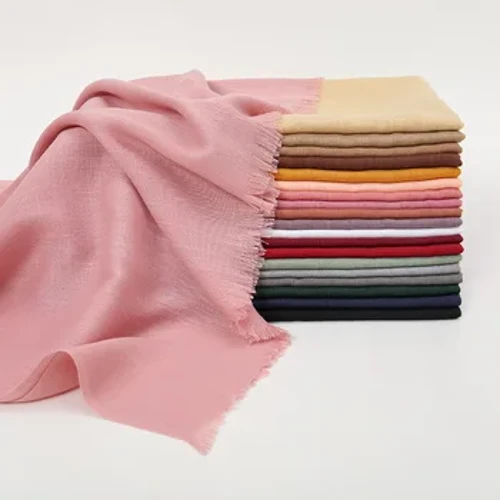 ʻOhe ʻohe pulupulu ʻulaʻula wahine nā kaikamāhine haumāna i ke kauwela hou ʻo nā ʻulaʻula kala paʻa ʻo Lady Viscose Shawl Spring Wahine Wrap Shawls