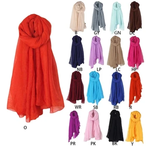 Moda täze 16 reňkli aýallar Uzyn şarf örtükli şarflar Üzüm pagta zygyr matasy Uly şal Hijab Elegant gaty gara gyzyl ak