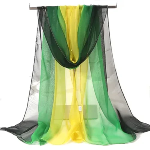 Mode chaude dégradé couleur solide écharpe femmes Foulard en mousseline de soie Georgette longue châle été Bandana élégant Hijab 50*160 cm M292
