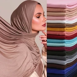 2024 Mới Phụ Nữ Hồi Giáo Áo Khăn Hijab Màu Trơn Đầu Bọc Khăn Trùm Đầu Thời Trang Băng Đô Cài Tóc Turban Gọng Hồi Giáo Mạng Che Mặt Linh Hoạt Cao Cấp Modal