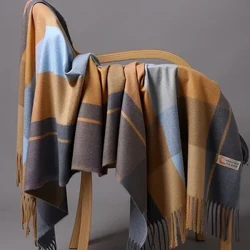 200*70 cm mode automne hiver chaud cachemire écharpe motif à pois longs glands femmes épaissir Wrap châle dame silencieux laine Pashmina