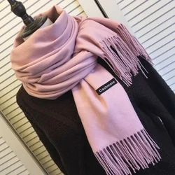 2023 ny 200*70 cm Vintermode kvinnlig Cashmere Ull tunn Scarf Dam varm Sjal Ren färg UNISEX Pashmina solid wrap kvinnor