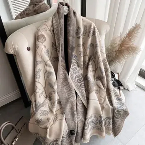 VISROVER Paisley Cashmere người phụ nữ mùa đông khăn quàng cổ thời trang nữ Len handfeel Mùa Đông khăn choàng Cao Quailty mùa đông quấn Quà Tặng