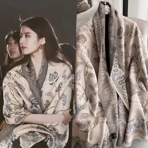 WISROVER Paýsli kassir aýal gyş şarf moda aýal ýüň elde Gyş şal Highokary günäkär gyş sowgat
