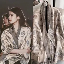 VISROVER Paisley cashmere emakumezko neguko zapia moda emakumezko artilezko esku-sentimendua Neguko txala High Quailty neguko bilgarriak Opari