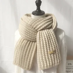Eșarfă de iarnă pentru femei, tricot de primăvară, unisex, groase, calde, de iarnă, mărime lungă, pentru bărbați, cașmir artificial, eșarfe moi pentru femei 2022