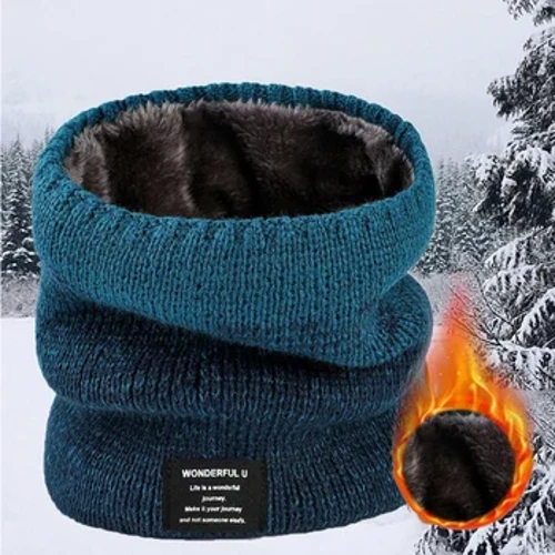 Vinter halsduk för män fleece ring bandana stickad varm solid halsduk kvinnor nack varmare tjock kashmir varm handdukskid
