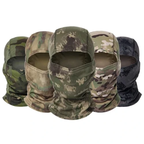 Militær taktisk kamuflasje Balaclava Cap Menn Sykling Full Face Mask Outdoor Jakt Mask Multifunksjonell Magic Skjerf Hals