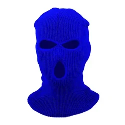 3 Twll Mwgwd Sgïo Gaeaf Cynnes Mwgwd Balaclafa Unisex Mwgwd Wyneb Llawn Mwgwd Wyneb Llawn Beicio Du Sgïo Eira Bwrdd Het Cap Hip Hop Beanie