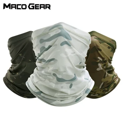 Bandana taktiko transpiragarria Aurpegia Lepoko Polaina Estalkia Militar Elastikoa Leuna Senderismoa Txirrindularitza Korrika Maskara Hodi Bufanda Gizon freskoak Udan