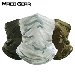 I-Bandana Ephefumulayo Ye-Tactical Face Neck Gaiter Cover I-Military Elastic Smooth Hiking Cycling Run Mask Tube Scarf Cool Men Summer