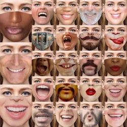 HOU Nā kāne makua kāne wahine maka maka maka ʻakaʻaka ʻanoʻano ʻoluʻolu o ka pulupulu waha masks waho masque Lavable mask no ke alo Halloween Cosplay