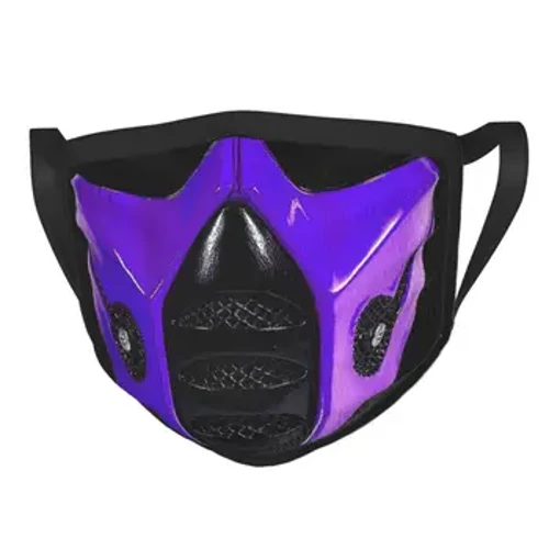 Màu tím cho Kombat Mặt nạ miệng có thể tái sử dụng Mortal Kombat Chống khói mù Mặt nạ chống bụi Mặt nạ bảo vệ Mặt nạ phòng độc Miệng Muffle