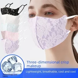 Komposit Spëtzemask Summer Atem Spëtzekleeder Wäschbar Upassbar Cool Feel Äis Seid Stoff Mask Sonneschutz