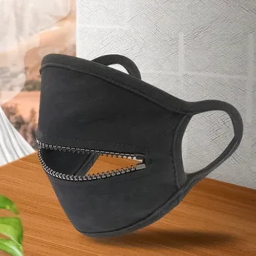 Ritsleting Masker Dewasa Ireng Maskerine Unisex Perlindungan Luar Ruangan Topeng Mulut Pria Wanita Masker Wajah Bisa Dicuci Bisa Digunakake Ulang Маска Многоразовая