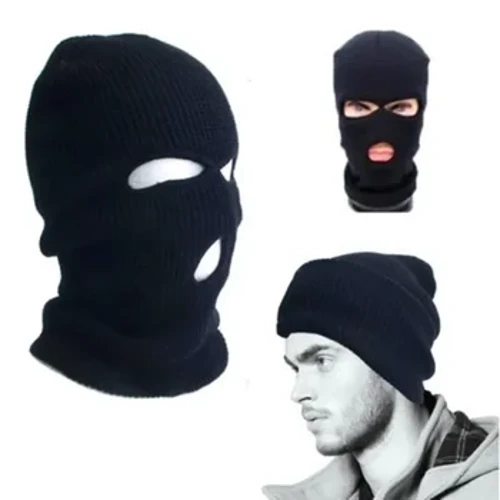 Palekana Pumehana hooilo Army Tactical 3-hole Full Face Mask Balaclava Knitted Hood He kūpono no ka holo kaʻa kaʻa kaʻa makaʻakaʻaka.