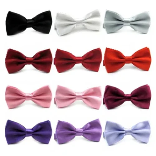 Bowtie Kids Corea Ar gyfer Bechgyn Gril Plant Babanod Lliw Solid Tei Bow Busnes y gellir eu hailddefnyddio Ffasiwn Bwa'r Tei Affeithwyr
