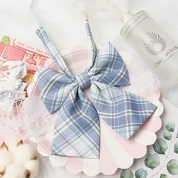 20 phong cách preppy Nữ Tính Kẻ Sọc Bowtie Thắt Nơ thanh thiếu niên Đồng Nhất Cổ Áo Nơ Trưởng Thành Kiểm Tra Cravats Bé Gái CHO JK phù hợp với Trang Phục
