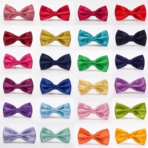 Pajarita para hombre, para adultos, negocios, matrimonio, color puro, butilo, pajarita lisa